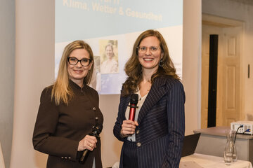 Start der Vortragsreihe „Zukunftsfit: Klima, Wetter & Gesundheit mit Landeshauptmann-Stellvertreterin Anja Haider-Wallner und Klima- und Wetterexpertin Christa Kummer