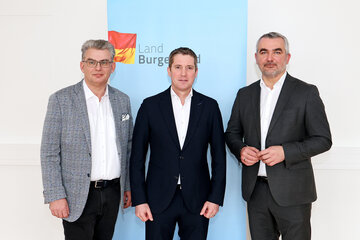 LAndesrat Heinrich Dorner stellt die Neustrukturierte Bau und Betrieb Burgenland vor