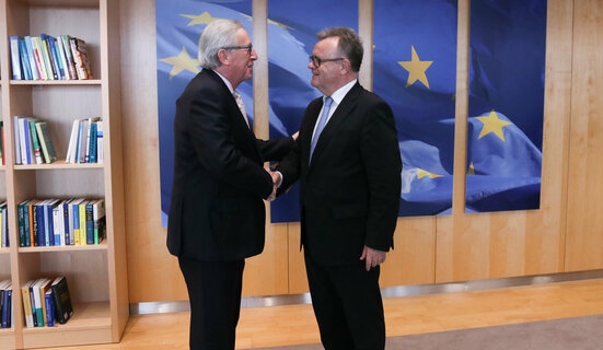 Landeshauptmann Hans Niessl trifft Kommissionspräsident Jean-Claude Juncker