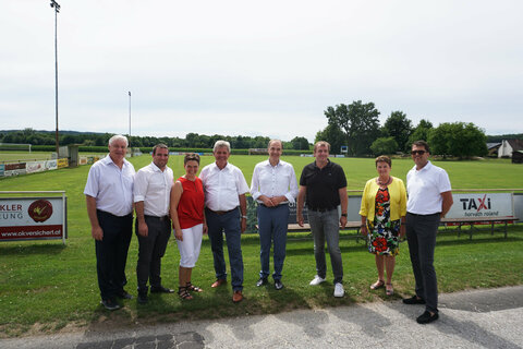 Der Sportplatz Siget ist Treffpunkt für alle sozialen Aktivitäten im Ortsteil Siget in der Wart