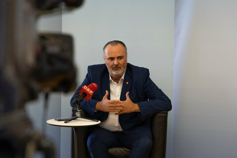 Landeshauptmann Hans Peter Doskozil präsentierte im Rahmen einer Pressekonferenz ein Landes-Entlastungspaket für Gemeinden.