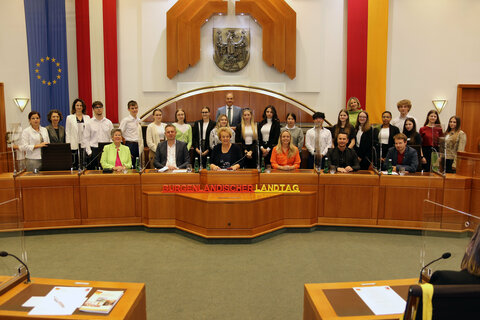 Die Klasse 4 A des Theresianums Eisenstadt