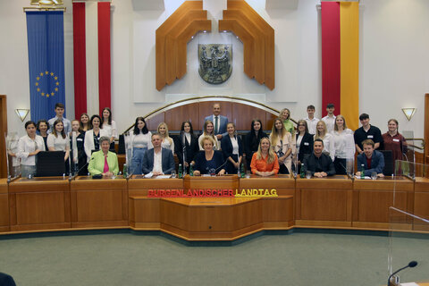 Die Klasse 4 b des Theresianums Eisenstadt