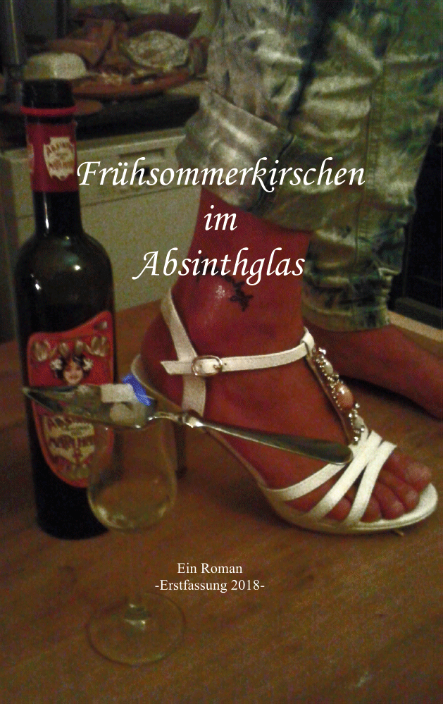 Frühsommerkirschen im Absinthglas